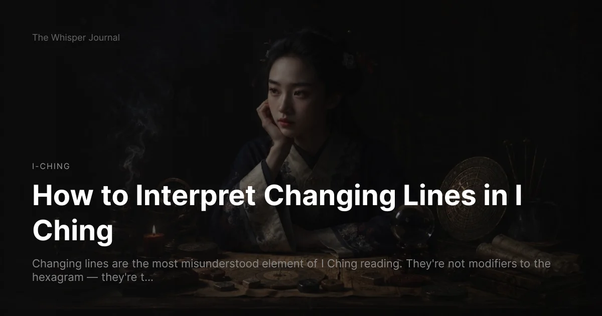 How to Interpret Changing Lines in I Ching cover