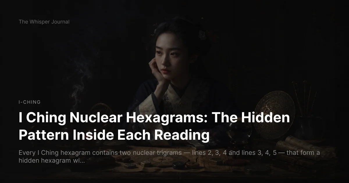 I Ching Nuclear Hexagrams: The Hidden Pattern Inside Each Reading cover